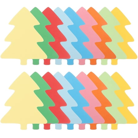 FOMIYES 72pcs Christmas Hand Cut Paper Cutouts Decorative Classroom Tree Wall Decorations