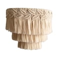 thumbnail image 2 of Milaget Macrame Lamp Shade Handmade Bohemian Hanging Light Cover Pendant Light Shade for 30cmx35cm, 2 of 9