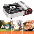thumbnail image 4 of Meileang Mini Réchaud à Butane 2900W Coupe-Vent pour Camping Randonnée Réchaud en Alliage d'Aluminium Portable Intérieur Extérieur Cuisson Réchaud à Gaz Simple Brûleur, 4 of 7