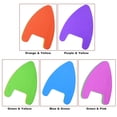 thumbnail image 2 of Swimming Training Aid Combo: Purple-Yellow EVA Foam Kickboard + Adjustable Back Float (Back Float Color Randomly Assigned) - Lightweight Swim Set for Learners, Kickboard Size 15.7x11.6x1.6in, Back, 2 of 6