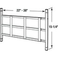 thumbnail image 4 of Segal S 4752 Fixed Window Guard, 22-Inch - 38-Inch Wide By 15-Inch High, 3 Bar, White, 4 of 4