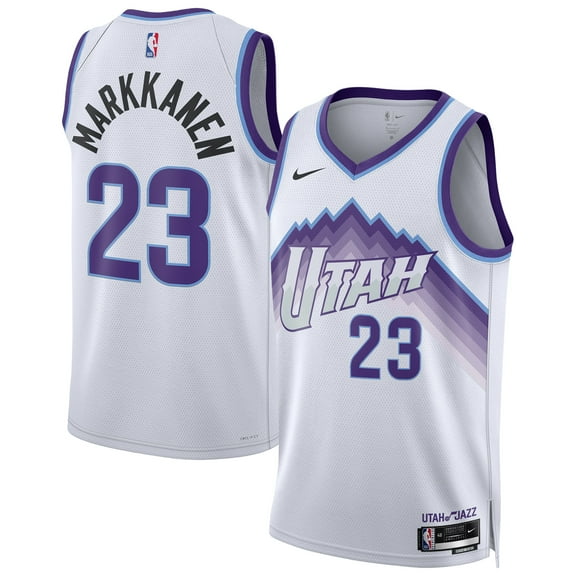 Unisex Nike Lauri Markkanen White Utah Jazz Swingman Jersey - Association Edition