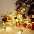 thumbnail image 3 of Reno navideño grande y brillante para decoración del hogar, luces LED de alce 2023 para exteriores, decoración de habitación de pino, 3 of 4