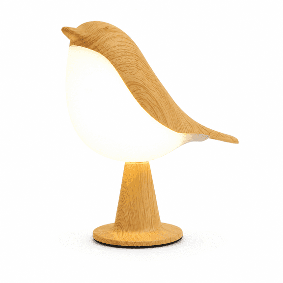 Bird Table Lamp, Rechargeable Cordless LED Night Light with 3 Color Temperatures, Touch Sensor Dimmable Bedside Lamp, Adjustable Decorative Desk Lamp for Bedroom, Living Room, Office and Gift