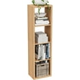 thumbnail image 4 of ANHDAH 4-Cube Bookcase & Storage Organizer, Thick Edges Bookshelf Multipurpose Display Shelves for Home Office, Natural Oak, 4 of 7