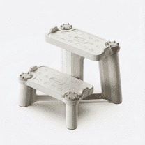 ÜNCLE WU Kids Step Stool, Dual Height Toddler Stool for Bathroom Sink, Non-Slip Potty Training Step, Child Foot Stool, Holds 200 lbs