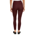 thumbnail image 2 of Time and Tru Slim-Leg Mid Rise Slim Fit Legging (Women's), 4 Count, 2 Pack, 2 of 5
