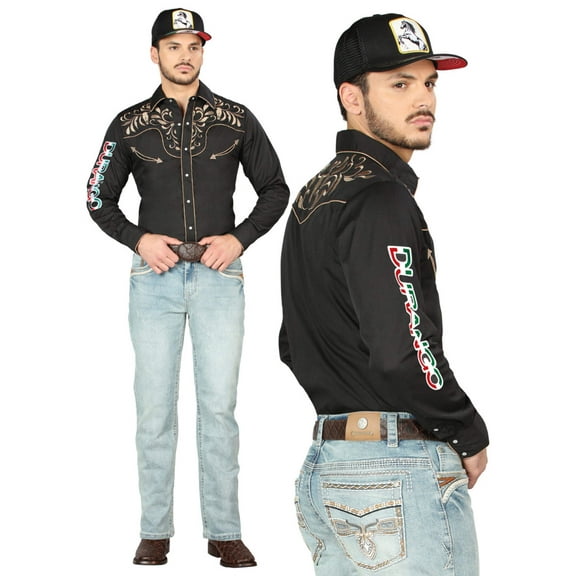 Men's Premium Embroidered Bootcut Denim Jeans 'Centenario' Light Blue 44975