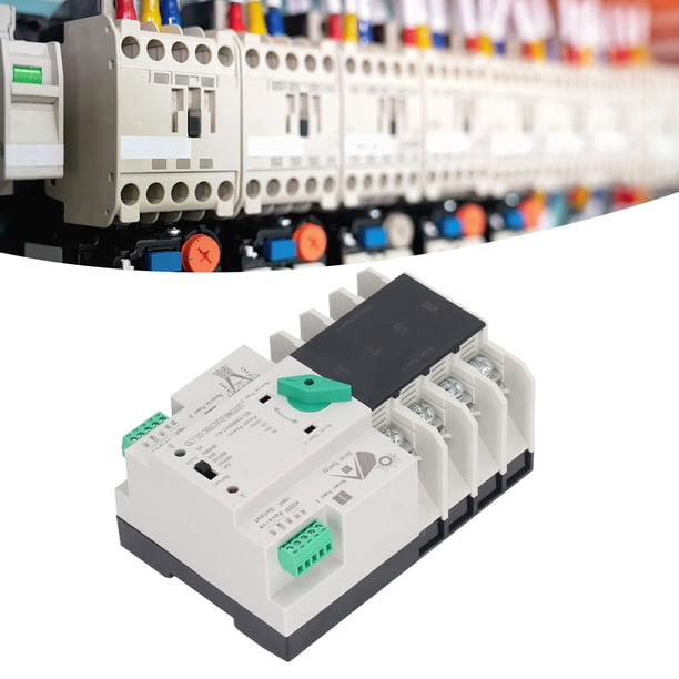 Controlador De Interruptor De Alimentación 4P, PV A Red Eléctrica Conmutación De Milisegundos Buen Aislamiento Interruptor De Transferencia Automática De Doble Potencia Para