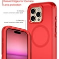 thumbnail image 4 of Étui AIR-for iPhone 16 Pro Max [Compatible avec MagSafe] Antichoc 3 Couches Protection Complète [Sans Protecteur d'Écran] Étui Robuste pour Apple iPhone 16 Pro Max 6.9 Pouces, Rouge, 4 of 4