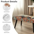 thumbnail image 6 of Xoenoiee Boho Mandala Rooster Chicken Print Dining Bench Cover Stretch Bench Slipcovers Removable Anti-Dust Bench Seat Cushion Covers Dining Chair Cover Bench Protector for Living Room Bedroom, 6 of 7