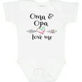 thumbnail image 3 of Inktastic Oma and Opa Love Me- Heart Grandchild Boys or Girls Baby Bodysuit, 3 of 5