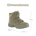 thumbnail image 4 of Botas de Senderismo Casuales para Mujer Color Verde Talla 24.5 (MX), 4 of 8