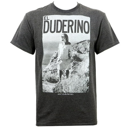 - The Big Lebowski Men's El Duderino Slim-Fit T-Shirt Heather Grey