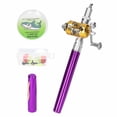 thumbnail image 1 of Portable Telescopic Mini Fishing Pole Set Pocket Pen Shape Folded Fishing Rods Kit with Reel Wheel, 1 of 7