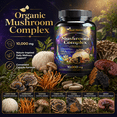 thumbnail image 5 of Organic Mushroom Supplement 240 Capsules 10,000mg for Brain, Memory and Focus Support Nutri Nation, 5 of 10