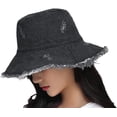 thumbnail image 2 of LinYooLi Chapeau Seau Chapeau de Soleil Chapeaux Seau pour Hommes Chapeau de Plage pour Femmes Chapeau de Pêcheur en Denim Décontracté Chapeau Pliable Mode Urbaine Randonnée, 2 of 3
