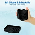 thumbnail image 6 of Qnjujn Silicone Bathroom Soap Dishes with Drain Spout-Bathroom and Kitchen Sink Organizer, Sponge Holder, Dish Soap Tray, for Dispenser, Scrubber, Bottle, Cup on Sink or Counter Black, 6 of 6