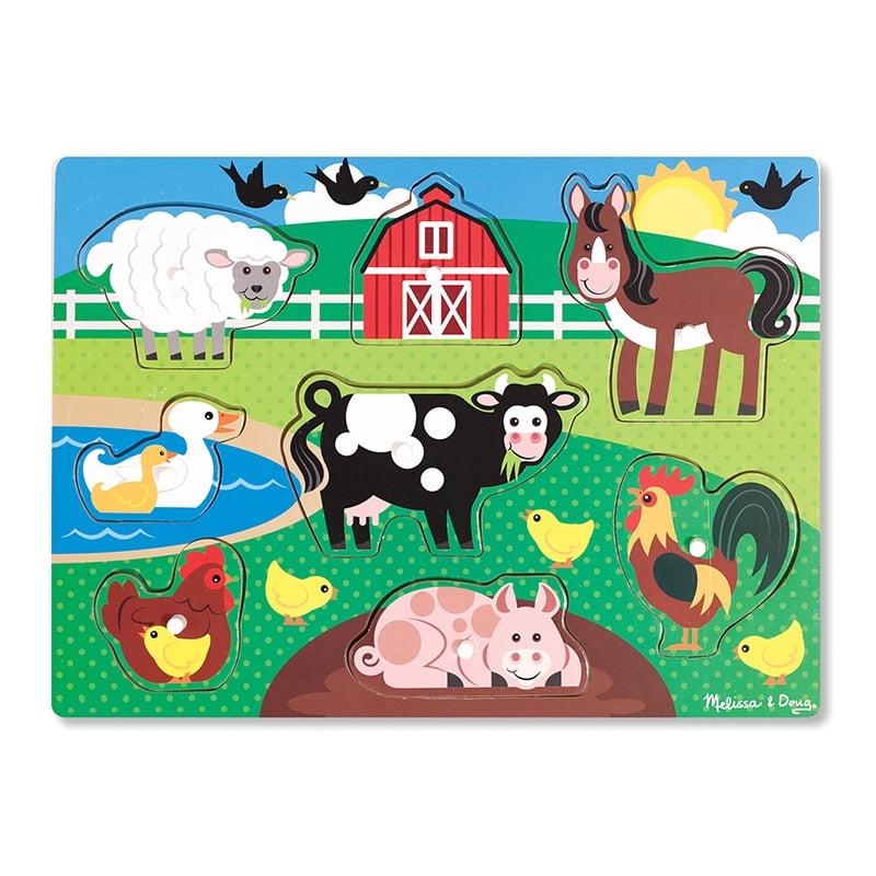 melissa and doug chunky farm puzzle