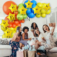 thumbnail image 4 of Kit 10 Globos Para Super Mario Bros Fiesta Estrellas Xtellar Doradas, 4 of 4