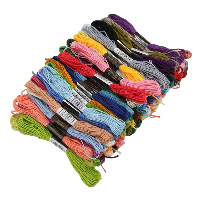 Embroidery Thread, 100 Colours 8 Meters Per Skein Premium Cotton Bright Color Stitch Thread For Handicrafts For Needlecraft For DIY