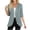 Gray, variant on Staron Women's Casual Cardigan 3/4 Sleeve Open Front Lightweight Soft Round Neck Loose Comfy Lounge Cardigan, White M