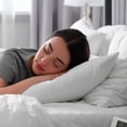 thumbnail image 2 of Bed Cotton Pillow Standard Size with Soft Comfort and Cozy Texture for Nice Sleeping White GAON, 2 of 10