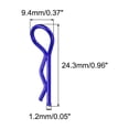 thumbnail image 2 of 10pcs Angle Body Clips Bent Springy Pins for All 1/8 1/10 1/12 Scale Model RC Car Fit 1.2mm Rod(Bright Blue), 2 of 7