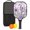 Black-6, variant on Pickleball Paddles Set Of 1, Fiberglass Surface, Boho Butterfly Decor, 1 Paddle, 2 Balls & Bag