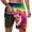Hot Pink, variant on Dissolving Swim Trunks Men Soild Color Quick Dry Stretch 2 In 1 Beach Swimming Shorts Loose Beach Men Swim Brief