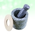 thumbnail image 1 of MERRYHAPY Multi Color Stone Pedestal Bowl Garlic Pounder and Pestle Set for Healthy Kitchen Grinding, 1 of 8