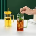 thumbnail image 2 of 6 Sets Glass Cups with Lids & Straws, Square Ribbed Drinking Glasses with Lids, 2 of 12