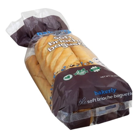 Bakerly, Brioche Baguette, Non GMO, Free from Artificial Flavors, Free from High Fructose Corn Syrup