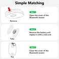 thumbnail image 6 of Bluetooth Tracker Tag 4 Packs, Item Locator Works with Find My APP(iOS Only), Smart Tag for Keys/Luggage/Wallets/Suitcases, Keys Finder Replaceable Battery, IP67 Waterproof White, FCC Approved, 6 of 12