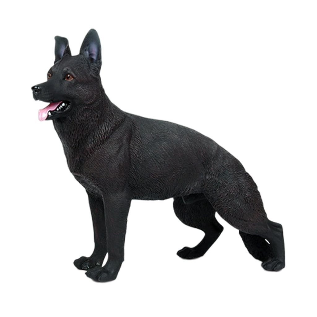 Realistic German Shepherd Dog Toys Plastic Dogs Mini Animal Figures