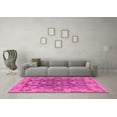 thumbnail image 3 of Ahgly Company Indoor Rectangle Abstract Pink Modern Area Rugs, 6' x 9', 3 of 4