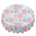 thumbnail image 2 of Pioneer Flower Floral Print Pattern Round Tablecloth 60 X 60 Inch, Wrinkle Resistant Wipeable Table Cloth for Kitchen Dining Picnic Patio Party, 2 of 6