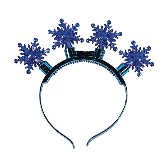 Snowflake Light-Up Headbands - 8 Pieces - Less Than Perfect