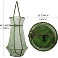 thumbnail image 3 of Jaula de pesca Cesta de pesca Bolsa de cubo plegable Trampa de cebo de pescado para que el pescador lo sostenga para mantener a los peces Minnows Camarones Langostas Cangrejo Red de pesca, plegable y Namotu CZYD-HQ178, 3 of 6