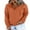 Orange A, variant on Blibea Women's Hoodie Sweatshirt Long Sleeve 1/4 Button Closure Drawstring Pullover Hooded Tops