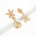 thumbnail image 7 of QIQUWOHUL Summer Bohemia Earring Pearl Stud Earrings Beach Earrings Accessories, 7 of 7