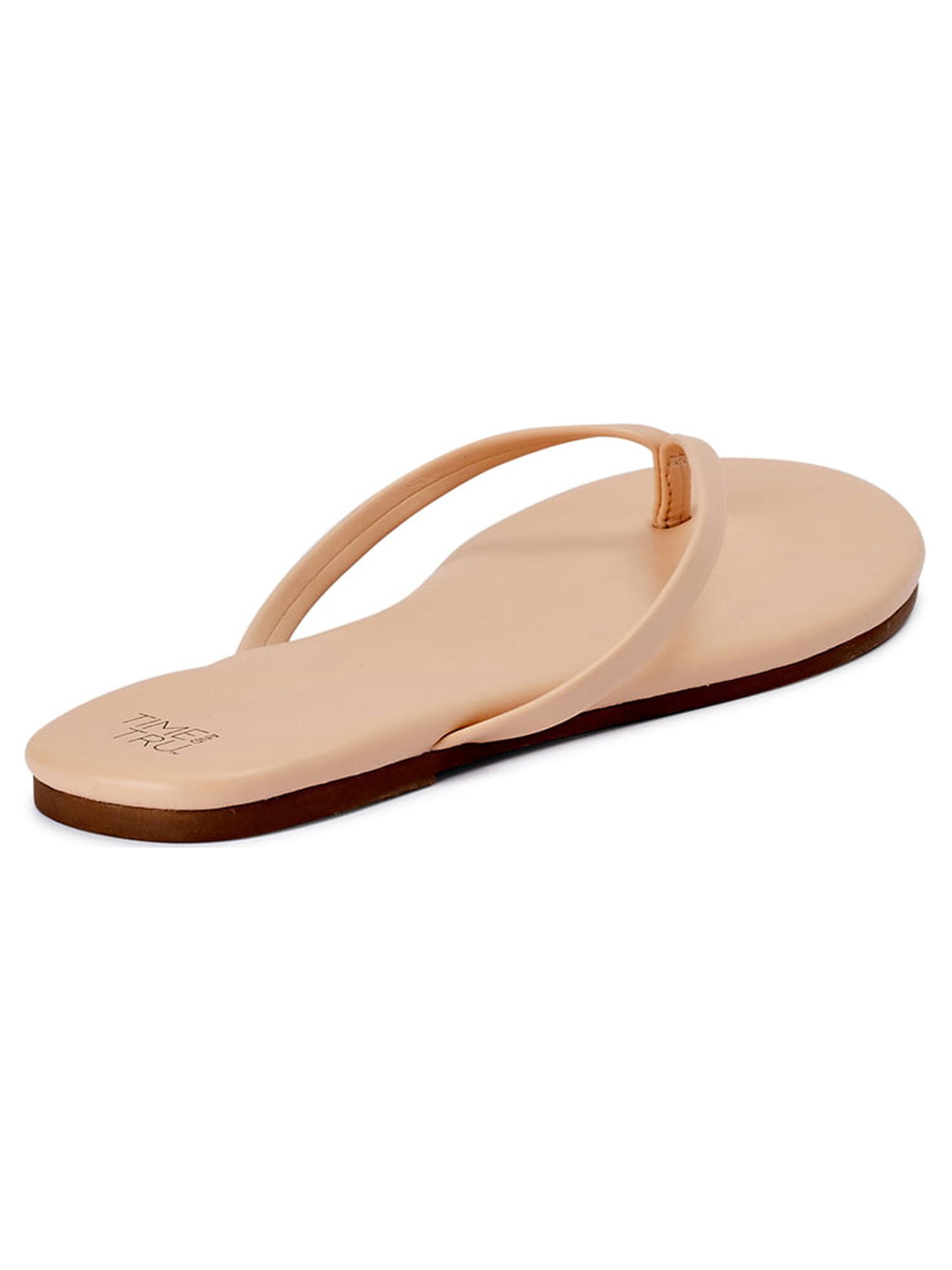 Time and Tru Women's Barely There Sandals, Wide Width Available