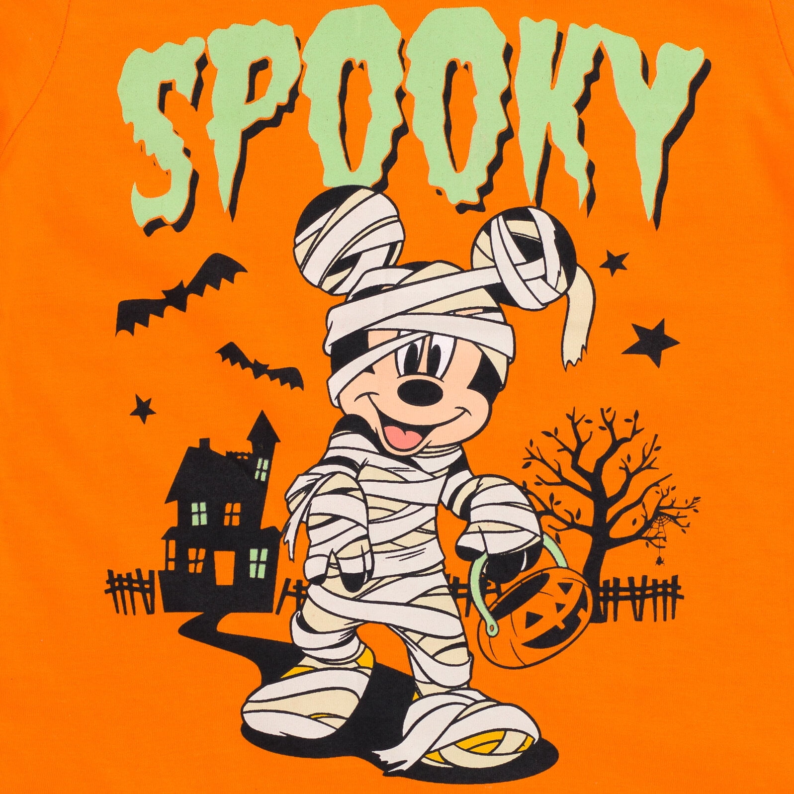 Disney Mickey Mouse Toddler Boys' Short Sleeve Graphic T-Shirt Mummy Orange