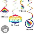 thumbnail image 5 of Big Dot of Happiness Love is Love - Pride - Rainbow Party Hanging Decor - Party Decoration Swirls - Set of 40, 5 of 8