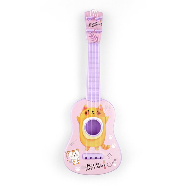 Ukulele Beginners Children's Mini Simulation Guitar Can Play Enlightenment Early Education Musical Instrument Toy, Purple