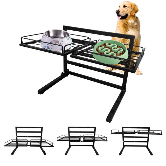 Soporte para cuencos para perros Tookincmo de metal elevado