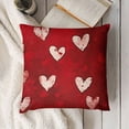 thumbnail image 3 of SHANXI Heart Decor Throw Decorative Throw Pillowcases Valentines Day Decor for Home Sofa 12x12in, 3 of 5