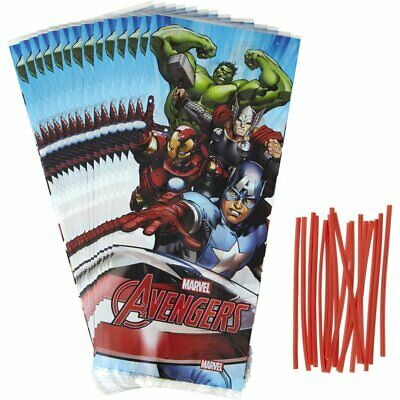 Mardel Treats - Marvel Avengers Treat and Candy Bags - 16 Count - 1912-4110 - National Cake Supply