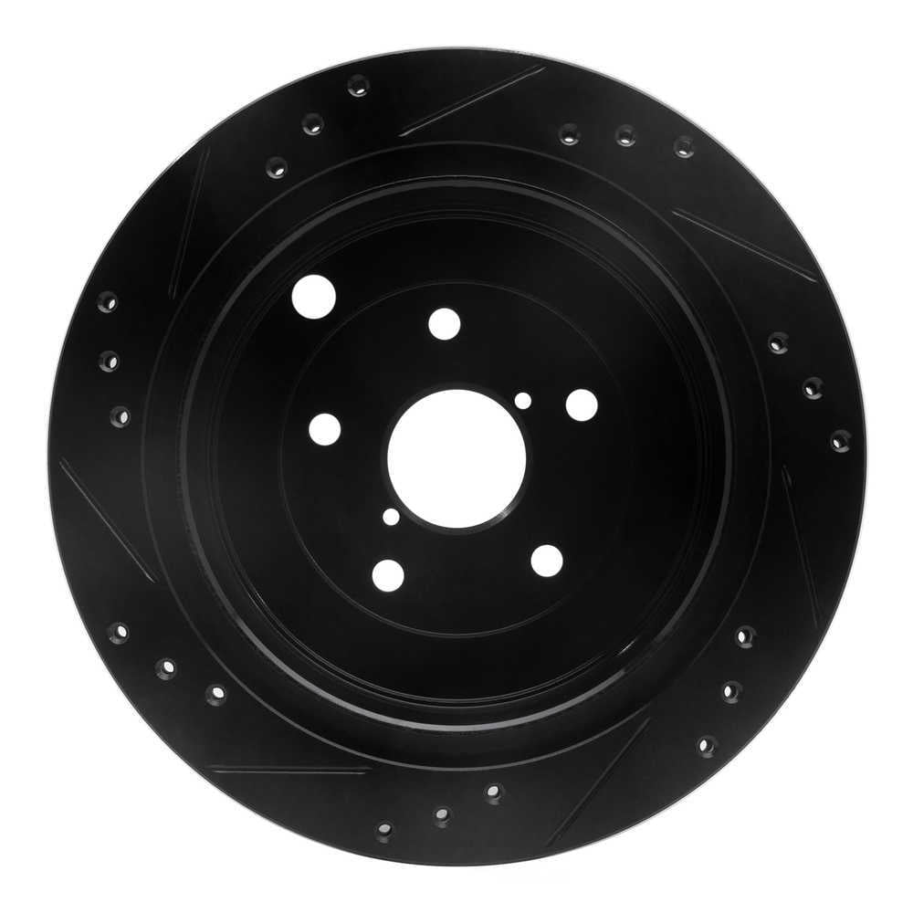 Dynamic Friction Company 633-13036R DFC Brake Rotor - Drilled And Slotted - Black