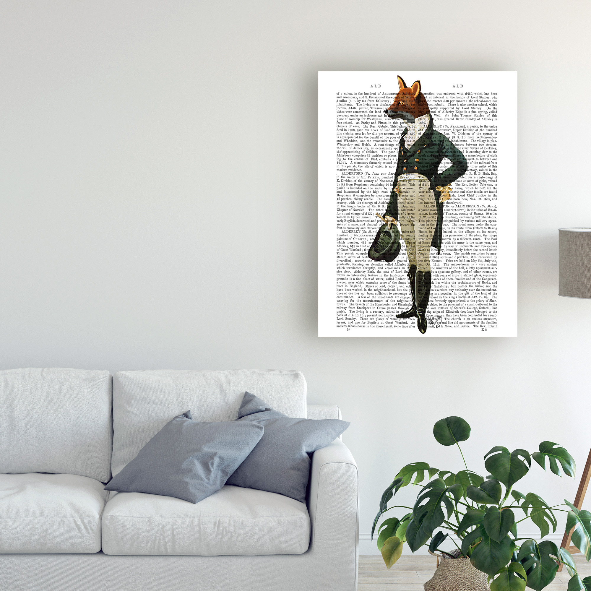 Trademark Fine Art 'Dandy Fox, Full' Canvas Art by Fab Funky